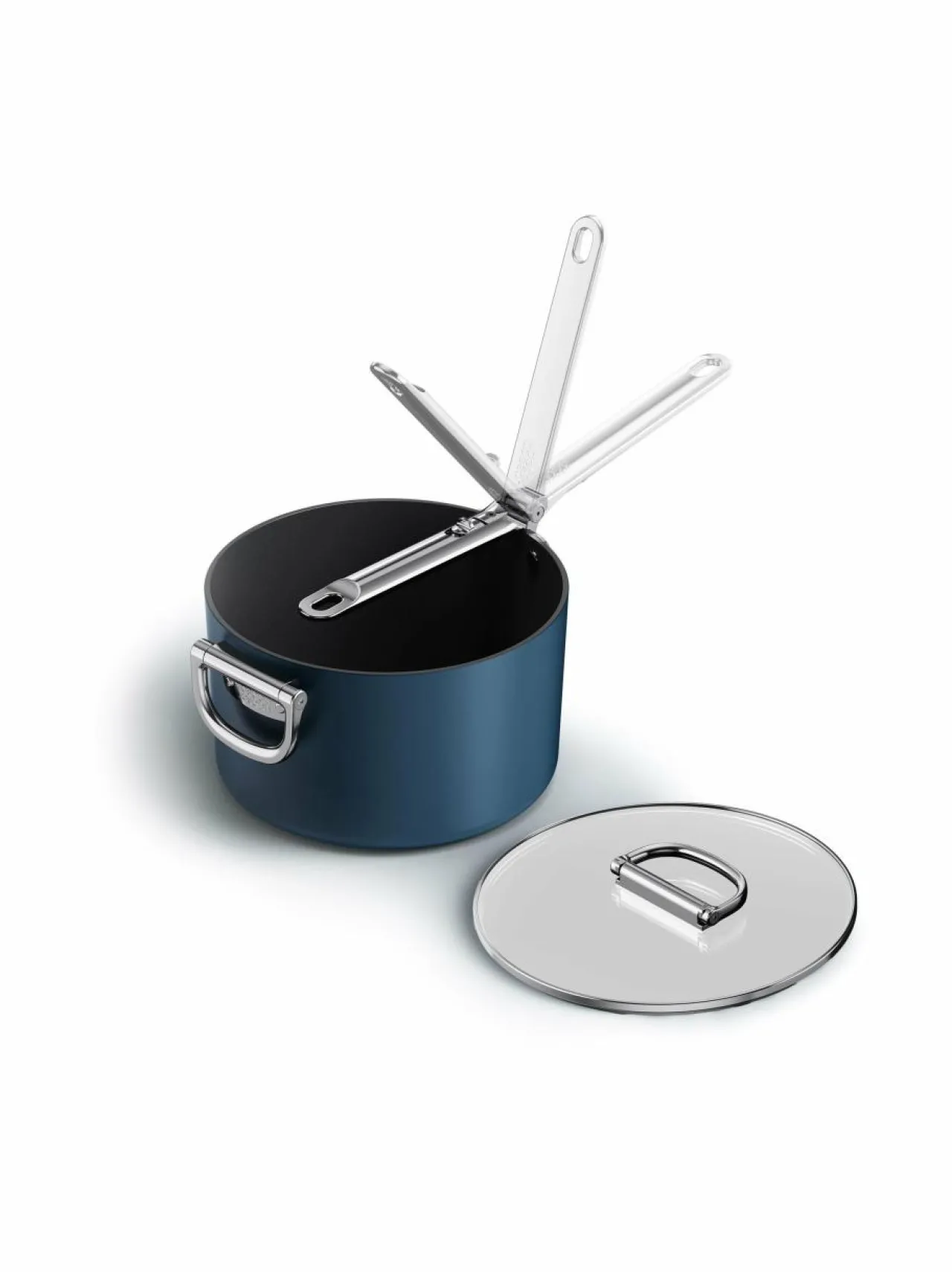 Keitto- & Paistoastiat<Joseph Joseph Space™ Non-stick Saucepan & Lid -kasari + kansi 6 l GREY