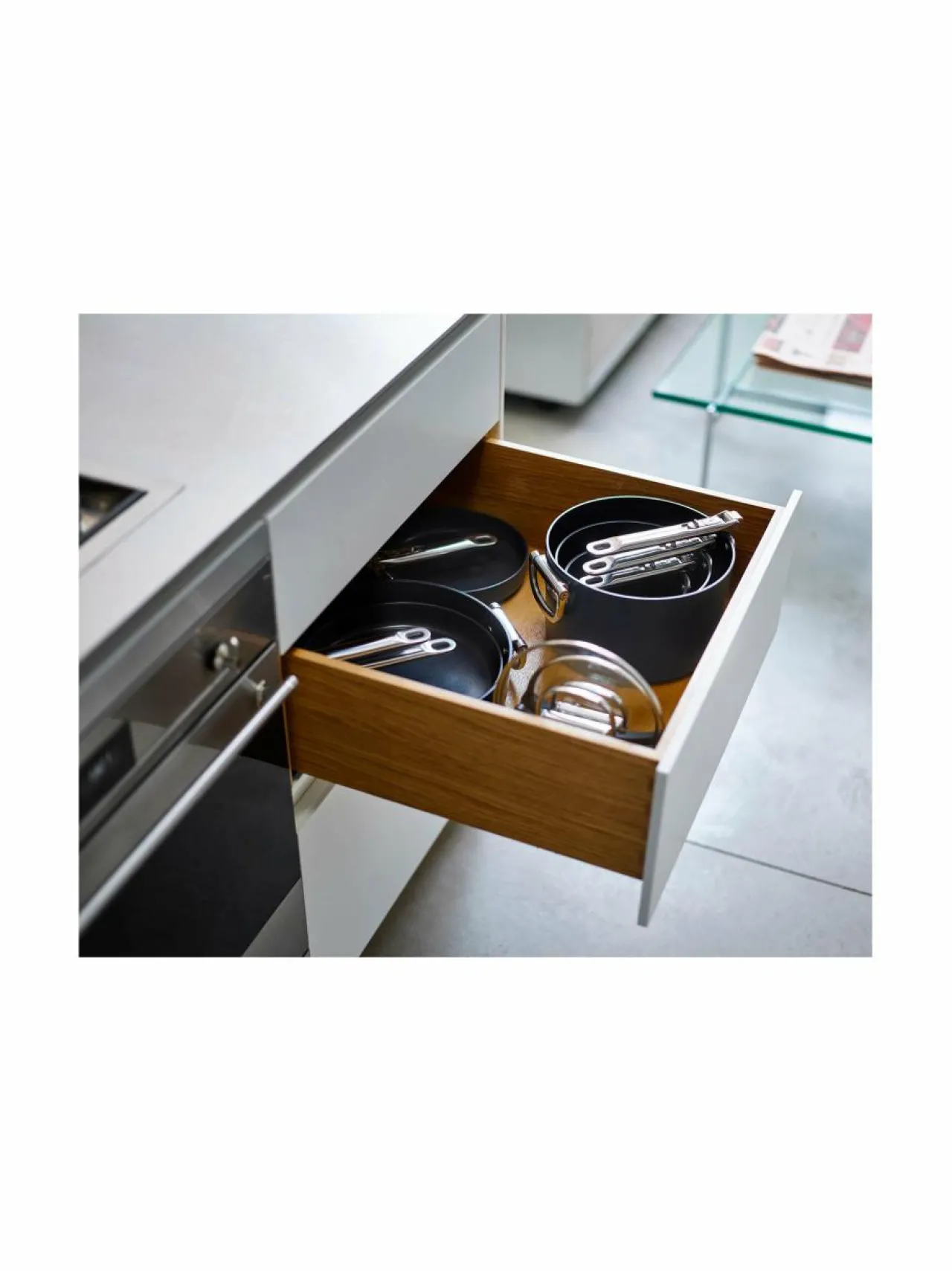 Keitto- & Paistoastiat<Joseph Joseph Space™ Non-stick Saucepan & Lid -kasari + kansi 6 l GREY
