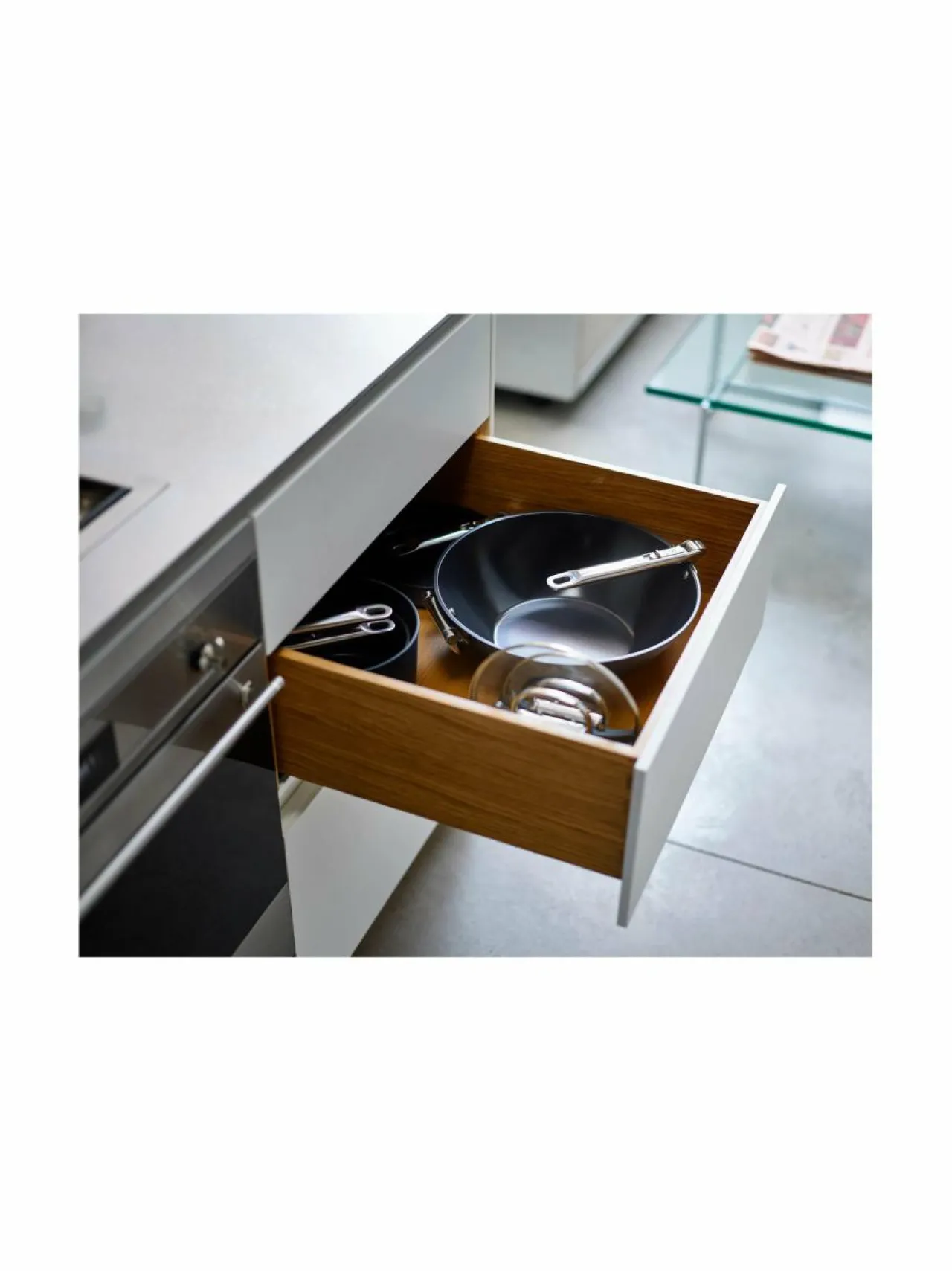 Keitto- & Paistoastiat<Joseph Joseph Space™ Non-Stick -wokkipannu 8 l GREY