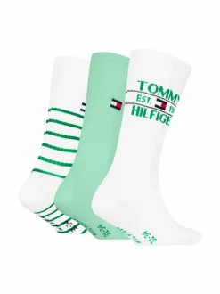 Sukat & Sukkahousut<Tommy Hilfiger Sport Breton -sukat 3-pack 002 FADED GREEN