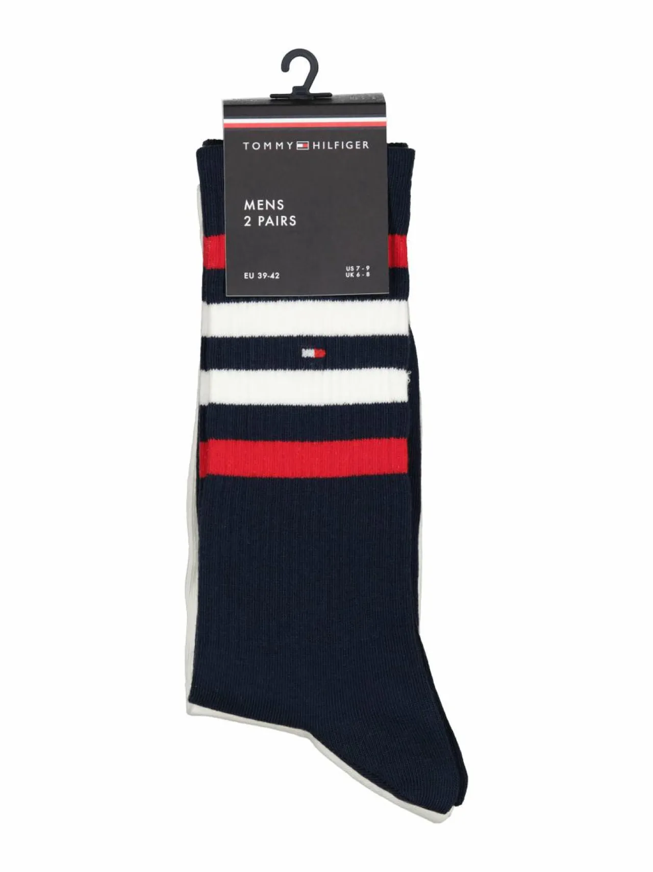 Sukat<Tommy Hilfiger Sport Stripe -sukat 2-pack 001 NAVY