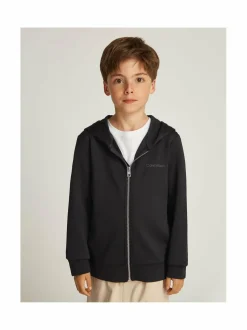 Colleget & Hupparit<Calvin Klein Kids Sporty Tricot Zip Through -collegetakki BEH CK BLACK