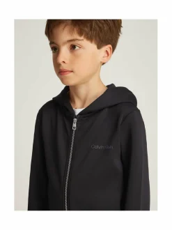 Colleget & Hupparit<Calvin Klein Kids Sporty Tricot Zip Through -collegetakki BEH CK BLACK