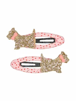 Korut & Hiuskoristeet<Rockahula Spotty Scottie Dog Clips -hiuskoristeet 2 kpl PINK