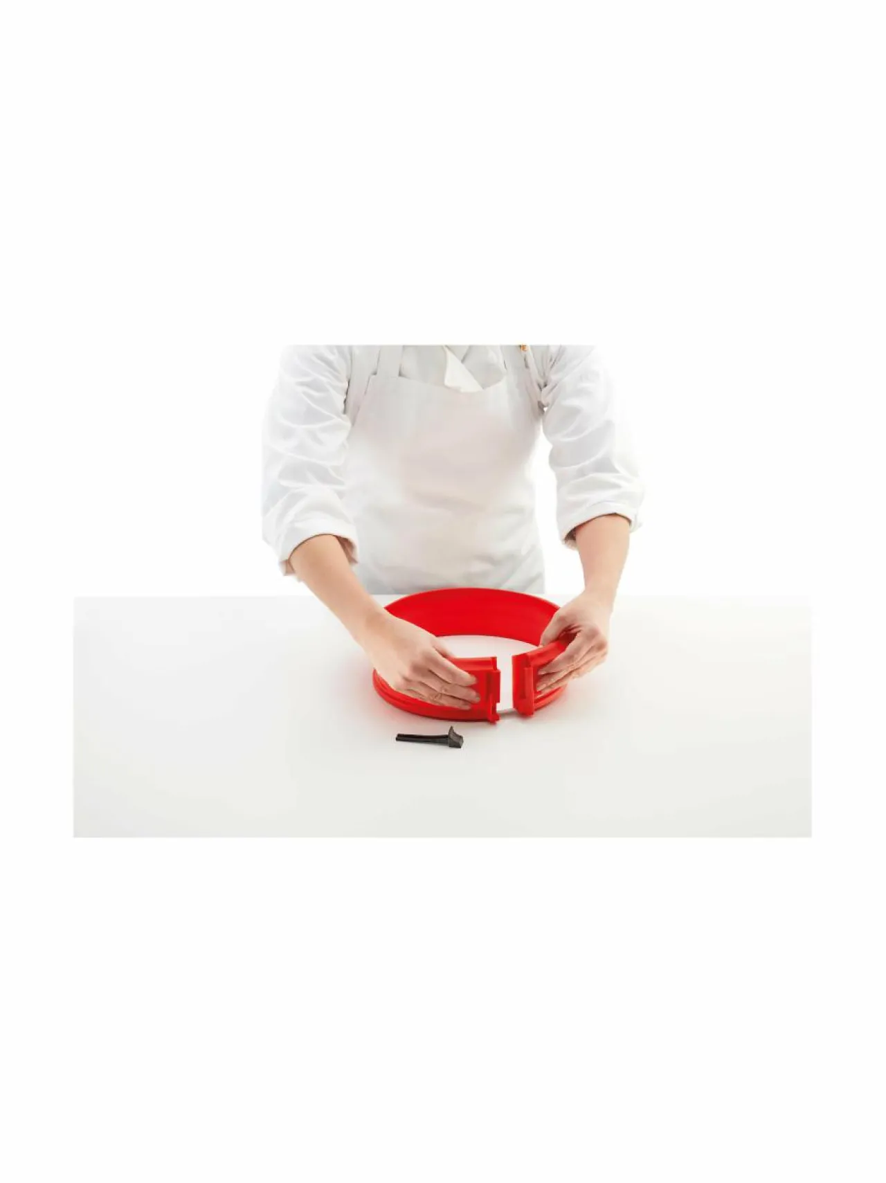 Leivonta<Lékué Springform Cake Mould with Plate -muotti 23 cm RED