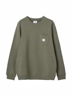 Paidat<Makia Square Pocket-collegepaita 746 DEEP SAGE