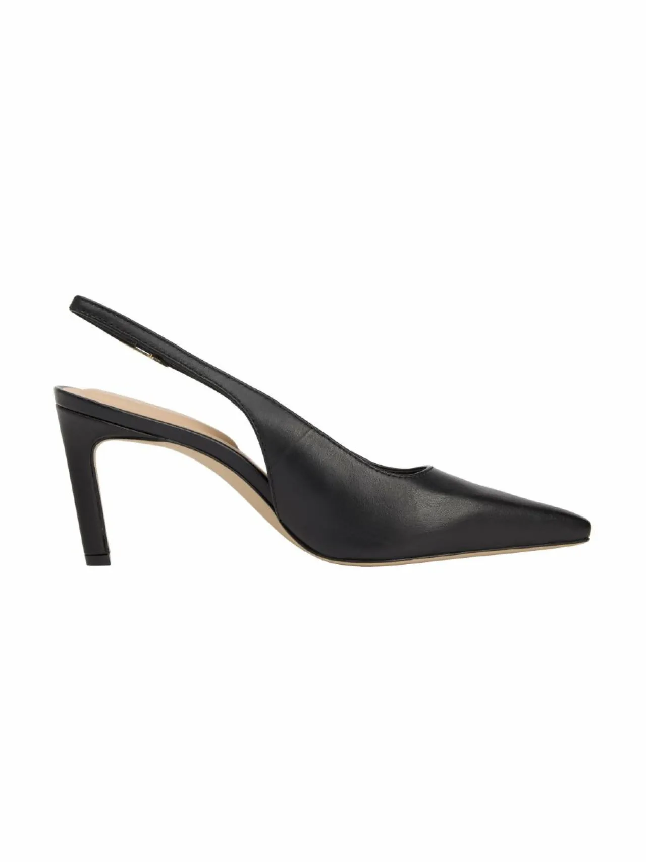 Avokkaat & Korkokengät<Tommy Hilfiger Squared Toe Slingback -nahka-avokkaat BDS BLACK