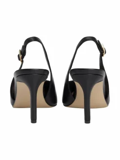 Avokkaat & Korkokengät<Tommy Hilfiger Squared Toe Slingback -nahka-avokkaat BDS BLACK