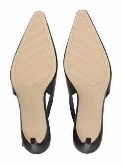 Avokkaat & Korkokengät<Tommy Hilfiger Squared Toe Slingback -nahka-avokkaat BDS BLACK