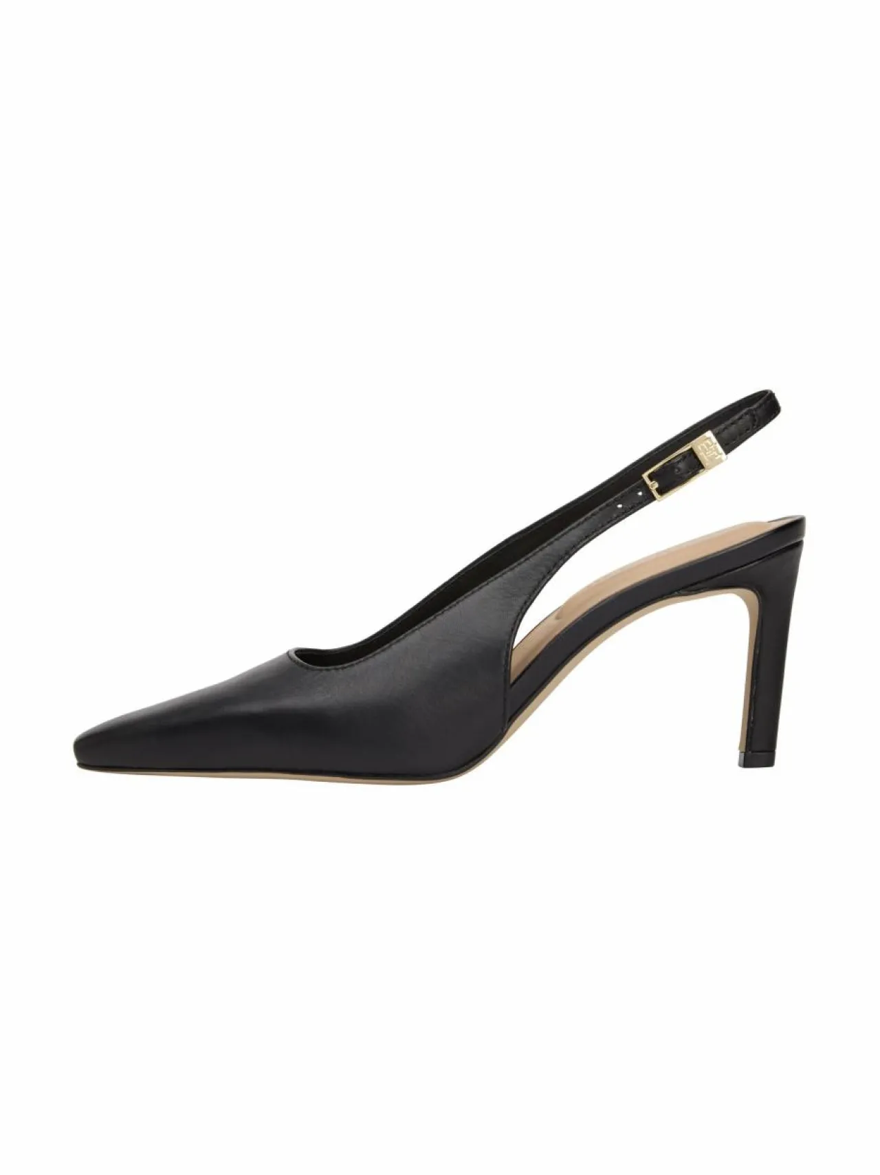 Avokkaat & Korkokengät<Tommy Hilfiger Squared Toe Slingback -nahka-avokkaat BDS BLACK