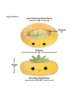 SQUISHMALLOWS Lemmikin peti Maui-ananas, 75 cm^ Pehmolelut