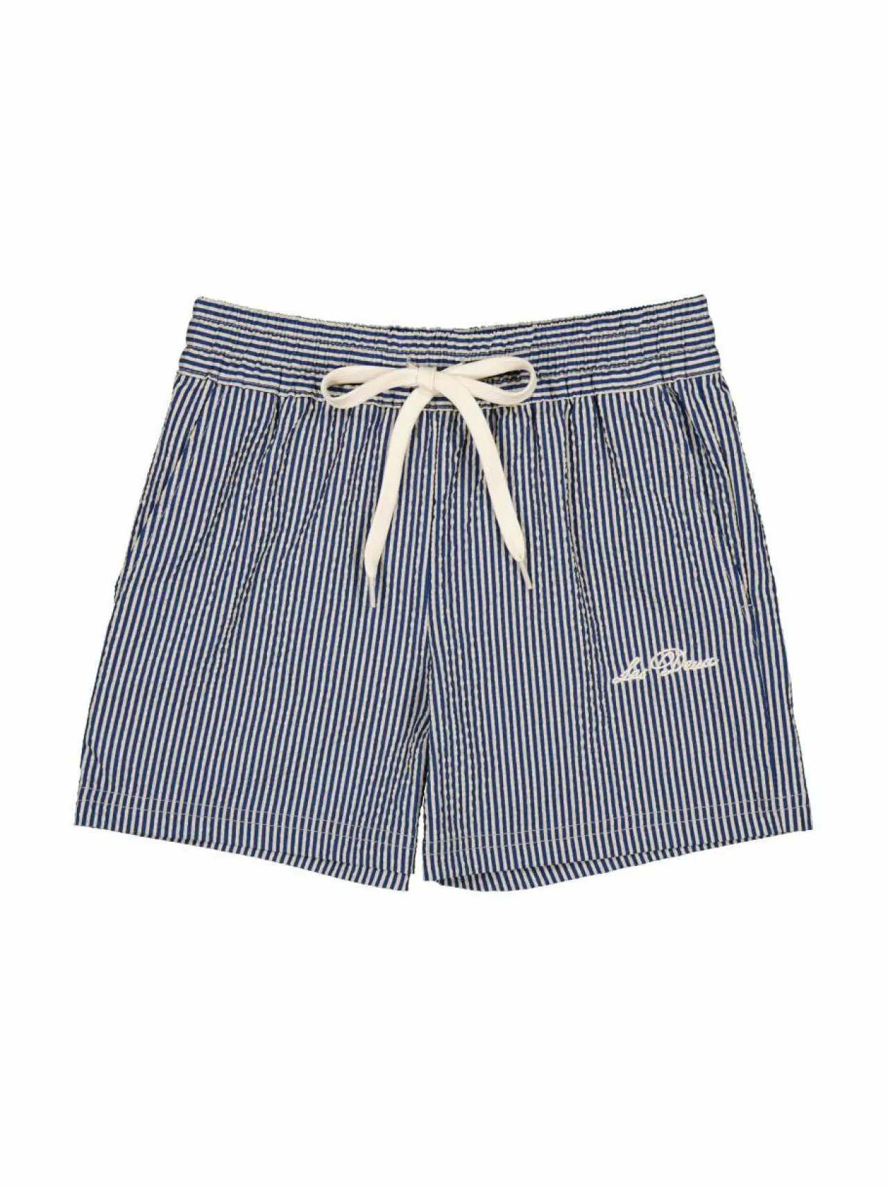 Uima-Asut<Les Deux Stan Stripe Seersucker -uimashortsit 815477-LIGHT SAND/BLUEPRINT