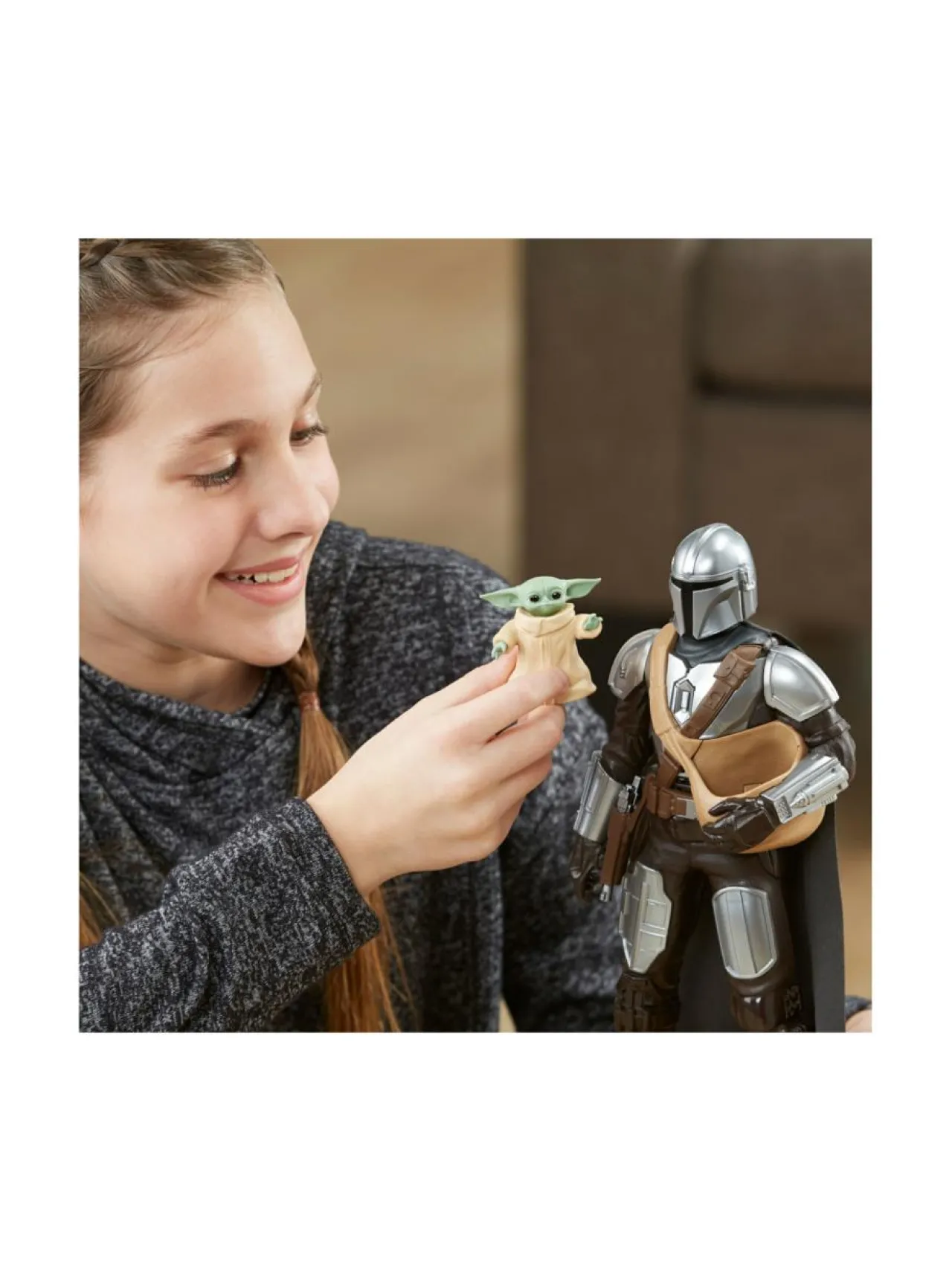 Figuurit & Interaktiiviset Lelut<STAR WARS Interaktiivinen toimintahahmo Galactic Mandalorian ja Grogu, 30 cm