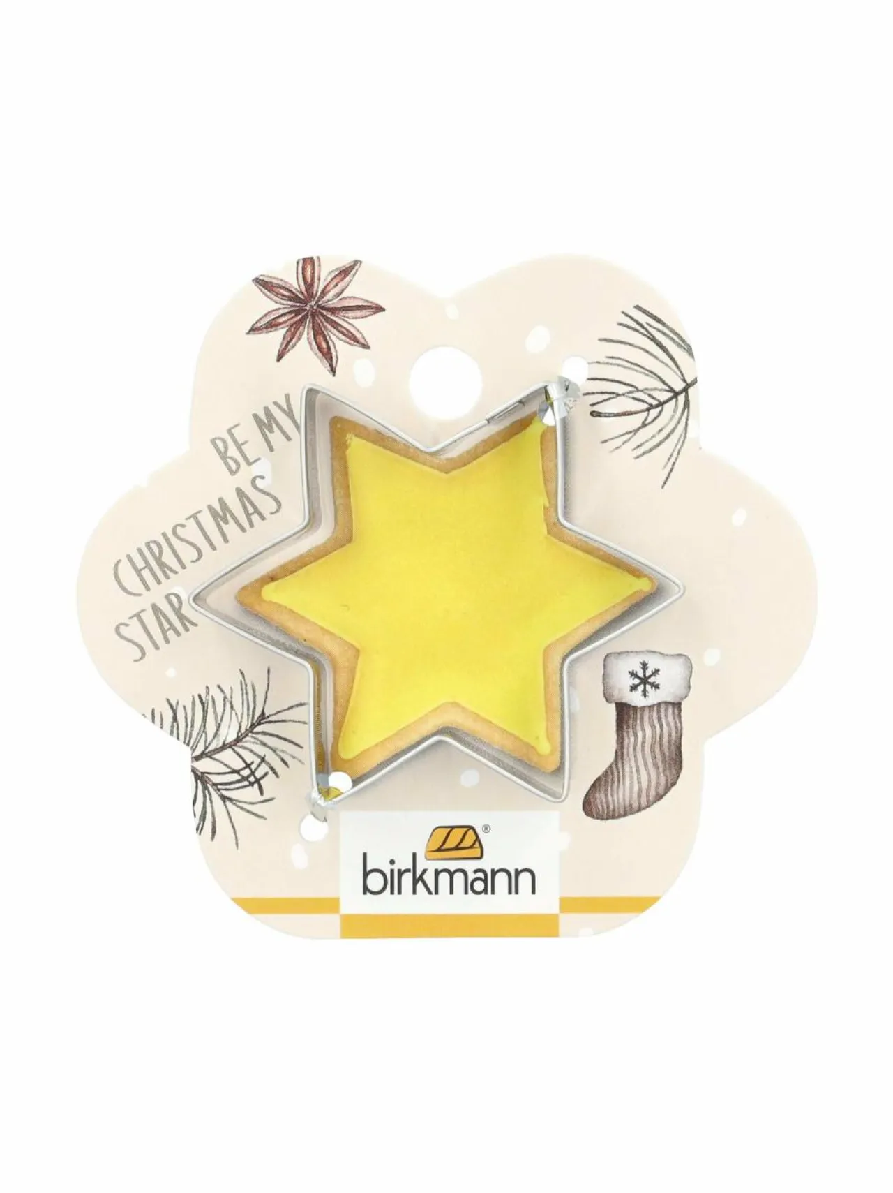 Birkmann Star-piparkakkumuotti 5.3 cm^ Leivonta