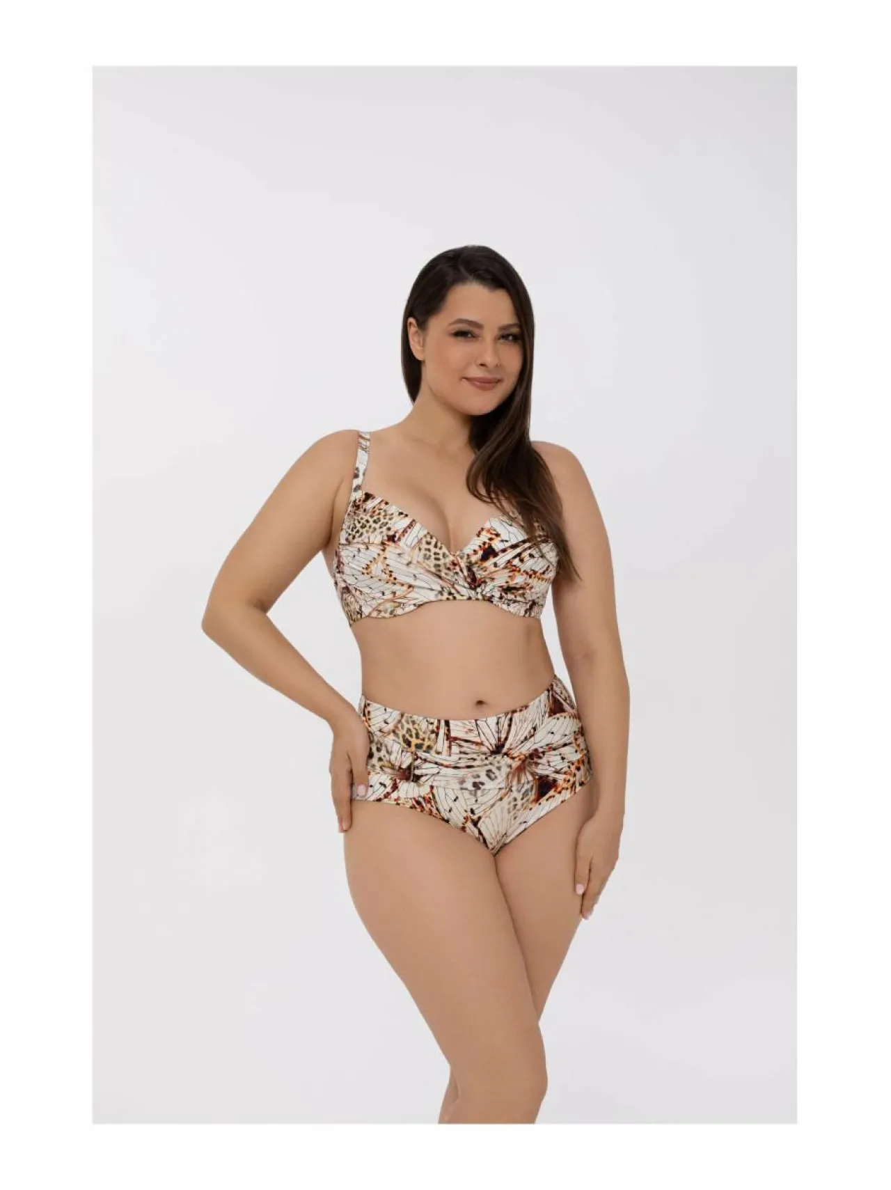 Uima-Asut<Marc & André Stay Wild -bikiniyläosa WHITE/ BROWN (WT1/BR5)