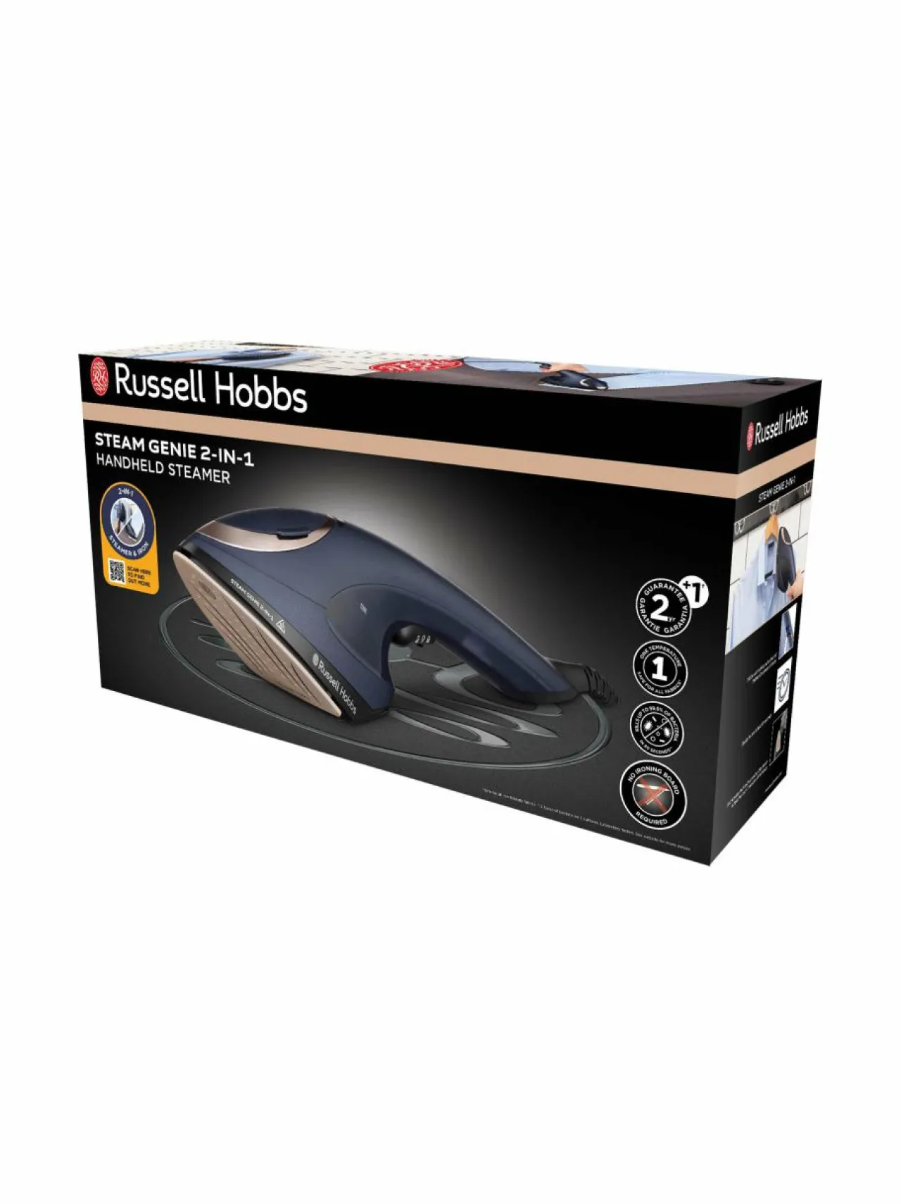 Pyykkihuolto<Russell Hobbs Steam Genie 2in1 -silitysrauta / vaatehöyrystin PURPLE