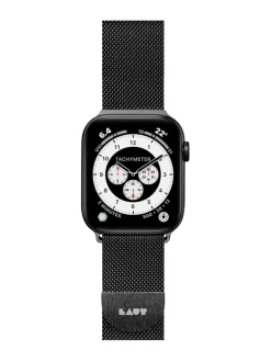 Kellot<Laut Steel Loop Apple Watch (38/40 mm) -nauha MUSTA