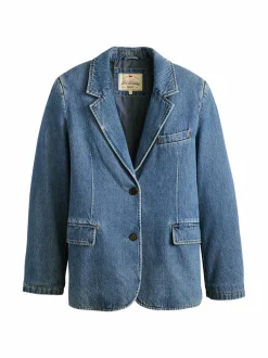 Bleiserit & Jakut<Levi's Stella Relaxed -farkkubleiseri 245 MED INDIGO FLAT FINISH
