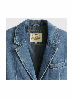 Bleiserit & Jakut<Levi's Stella Relaxed -farkkubleiseri 245 MED INDIGO FLAT FINISH