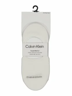 Sukat & Sukkahousut<Calvin Klein Step Mid Cut -sukat 2-pack 002 WHITE