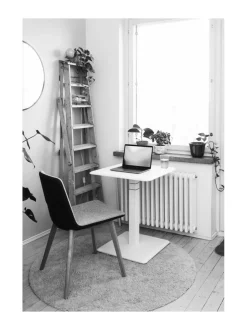 Työpöydät<Stoo® Active Ergonomics Stoo® Desk Single Compact sähköpöytä - MUSTA
