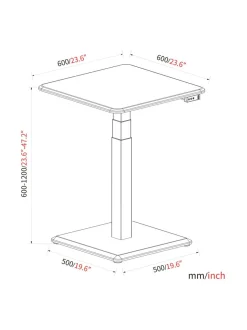 Työpöydät<Stoo® Active Ergonomics Stoo® Desk Single Compact sähköpöytä - MUSTA