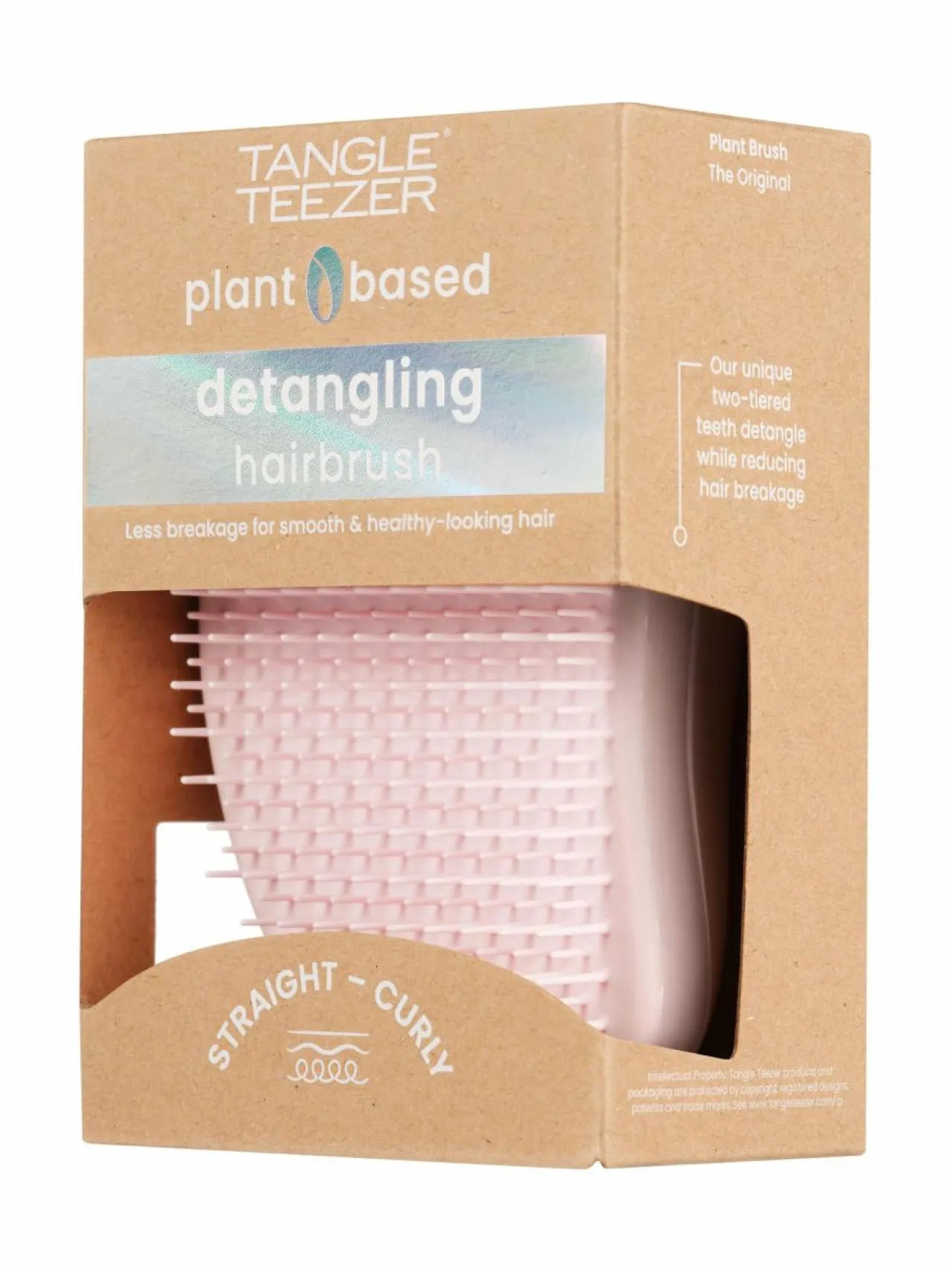 Hiustarvikkeet<Tangle Teezer Straight & Curly Original Plant Brush -selvitysharja MARSHMELLOW PINK