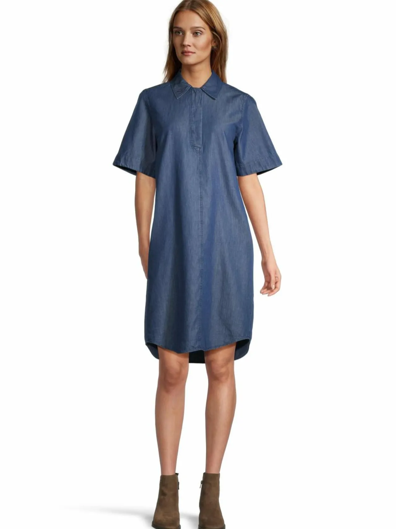 Mekot<Marc O'Polo Straight Fit -mekko 091 DARK INDIGO TENCEL DENIM