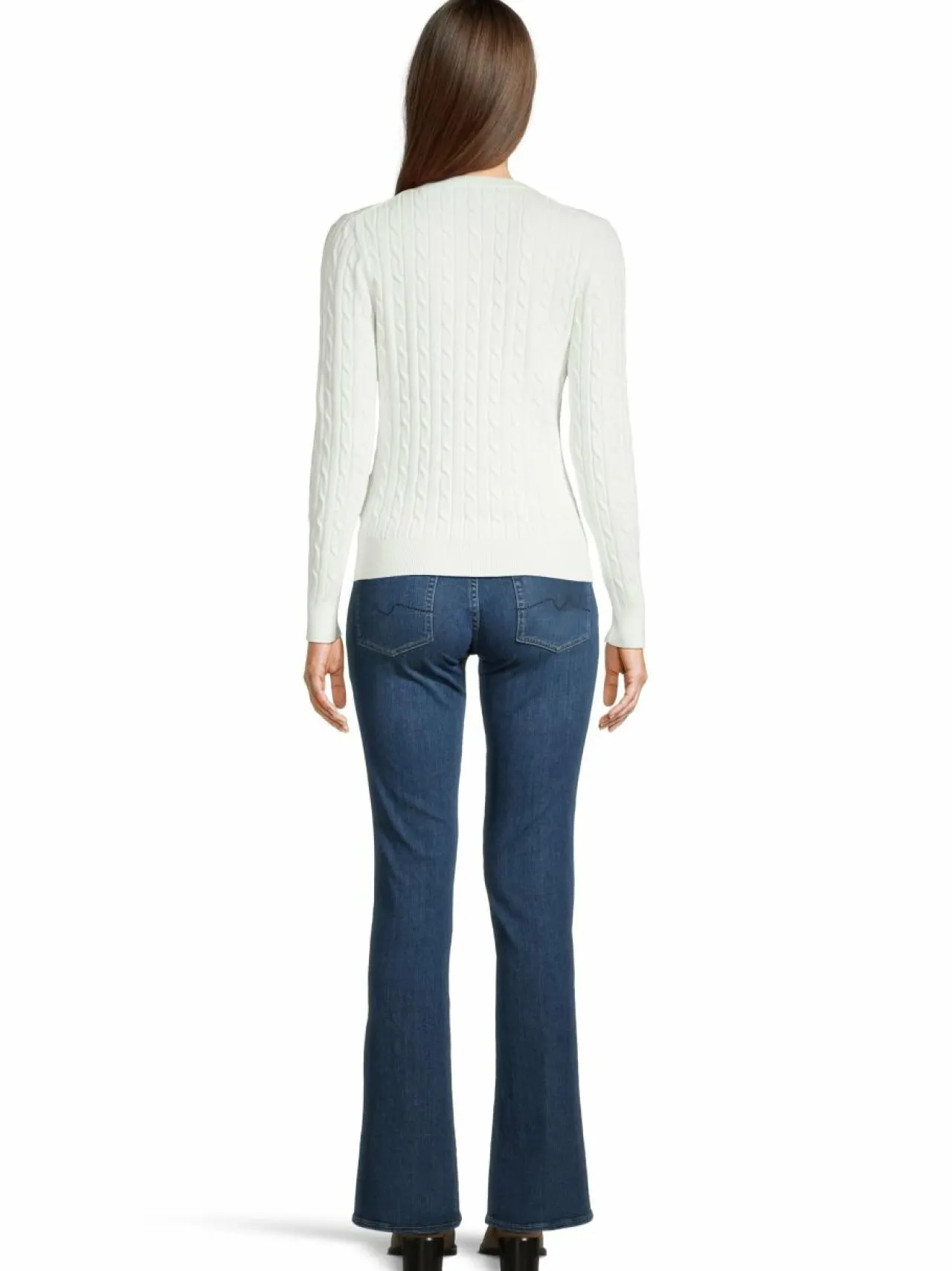 GANT Stretch Cotton -palmikkoneulepusero^ Neuleet