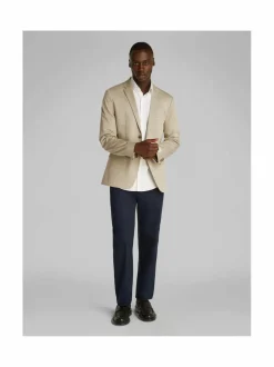 Bleiserit<Calvin Klein Menswear Stretch Slim Fit -satiinibleiseri PAH ALUMINUM