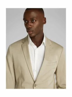 Bleiserit<Calvin Klein Menswear Stretch Slim Fit -satiinibleiseri PAH ALUMINUM