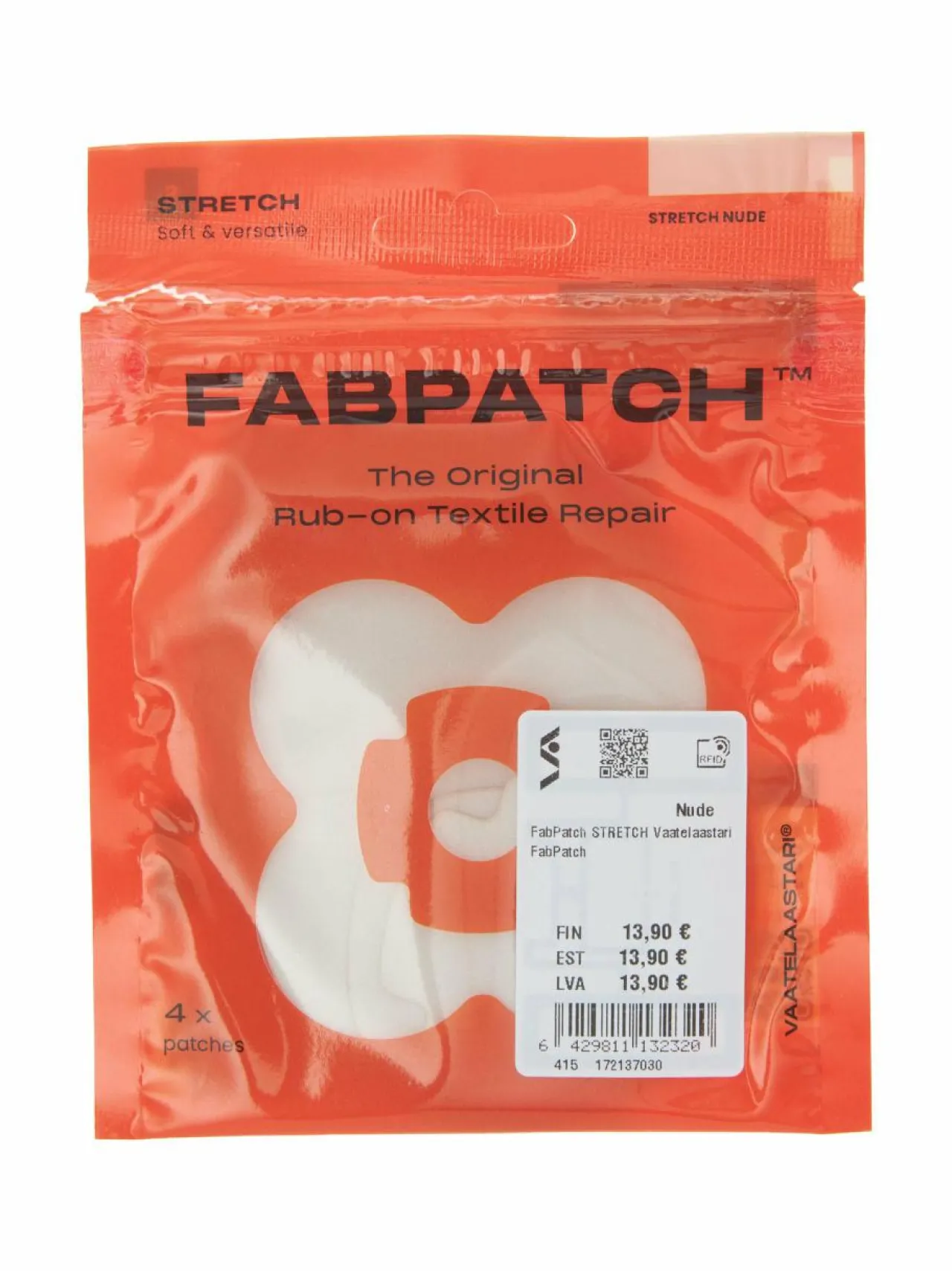 Muut Asusteet<Vaatelaastari FabPatch Stretch-tekstiilin korjauslaastari NUDE
