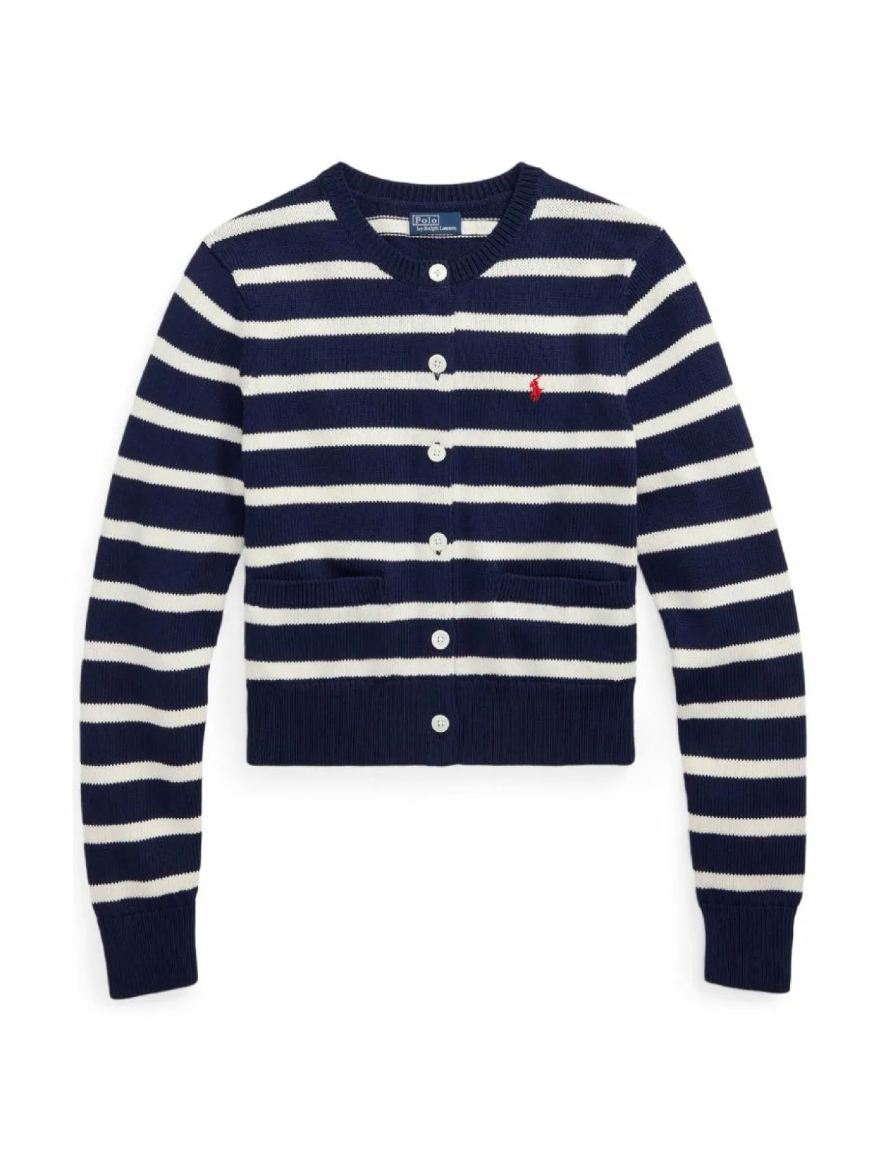 Neuleet<Polo Ralph Lauren Stripe Jersey -neuletakki NAVY/WHITE MULTI