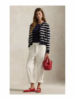 Neuleet<Polo Ralph Lauren Stripe Jersey -neuletakki NAVY/WHITE MULTI