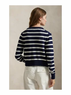 Neuleet<Polo Ralph Lauren Stripe Jersey -neuletakki NAVY/WHITE MULTI