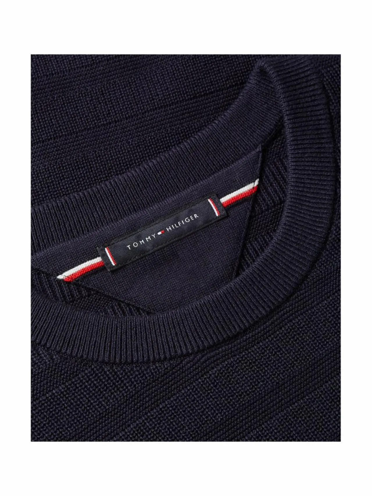 Neuleet<Tommy Hilfiger Stripe Structure Crew Neck -neulepaita DW5 DESERT SKY