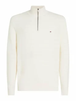 Tommy Hilfiger Stripe Structure Zip Mock -neulepaita^ Neuleet