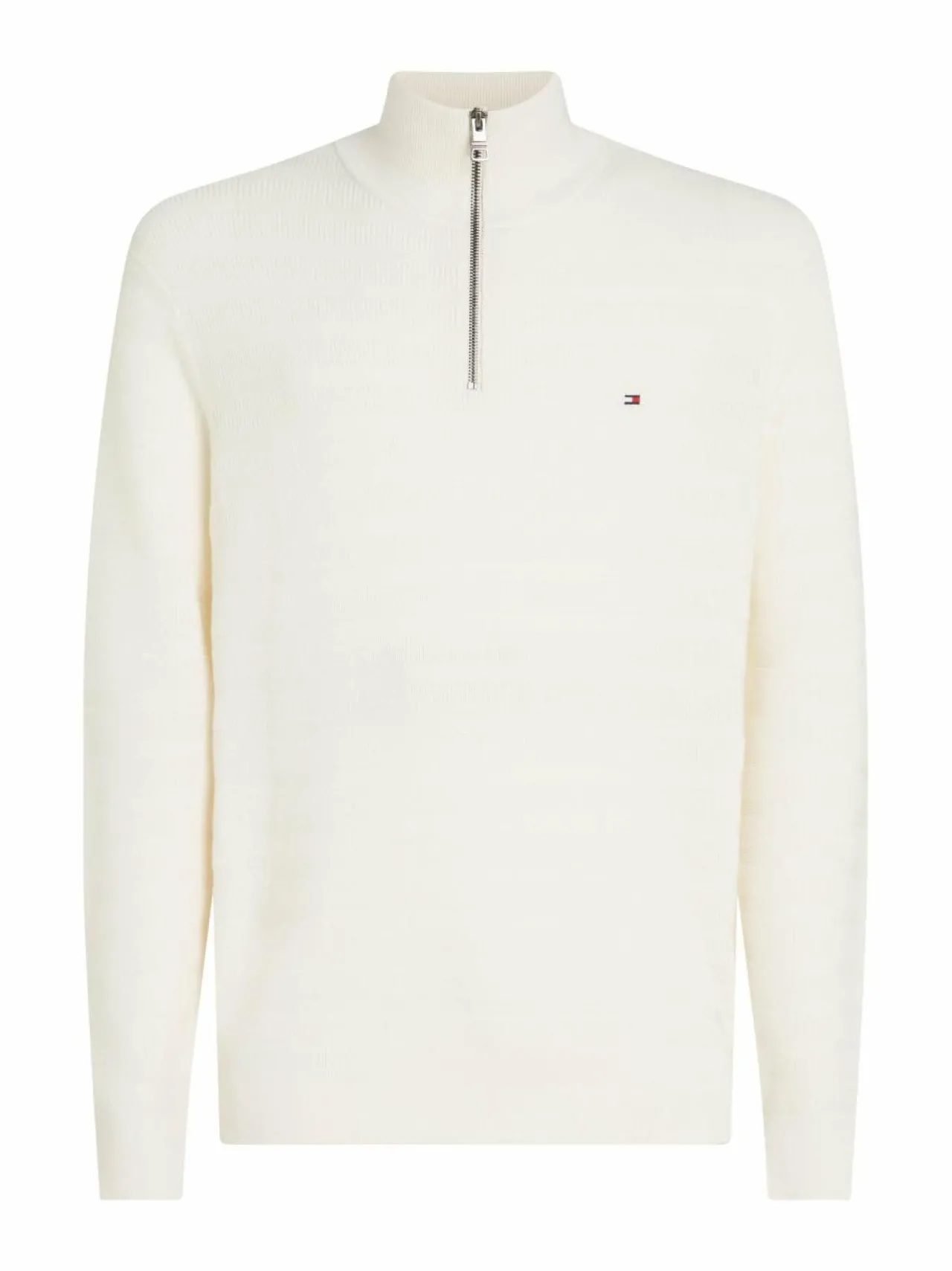 Tommy Hilfiger Stripe Structure Zip Mock -neulepaita^ Neuleet