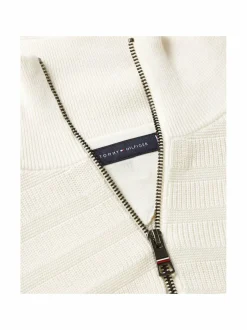 Tommy Hilfiger Stripe Structure Zip Mock -neulepaita^ Neuleet