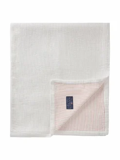 Huovat & Päiväpeitot<Lexington Striped- käännettävä päiväpeite WHITE/CORAL