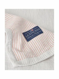 Huovat & Päiväpeitot<Lexington Striped- käännettävä päiväpeite WHITE/CORAL