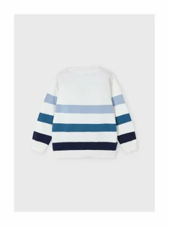 Pitkähihaiset Trikoopaidat<Mayoral Stripes Jumper -neulepaita BLUE 95