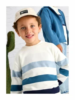 Pitkähihaiset Trikoopaidat<Mayoral Stripes Jumper -neulepaita BLUE 95
