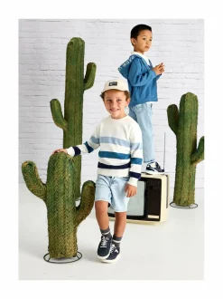 Pitkähihaiset Trikoopaidat<Mayoral Stripes Jumper -neulepaita BLUE 95
