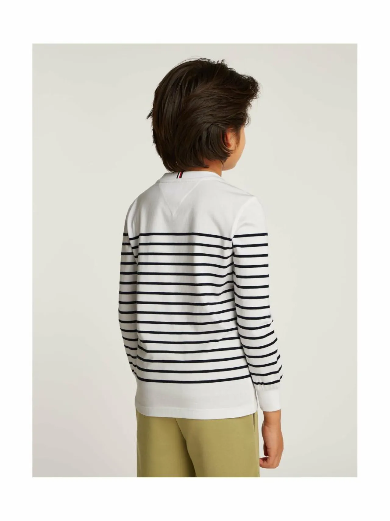 Pitkähihaiset Trikoopaidat|Pitkähihaiset Trikoopaidat<Tommy Hilfiger Stripe-trikoopaita 0A5 WHITE BASE BLUE STRIPES