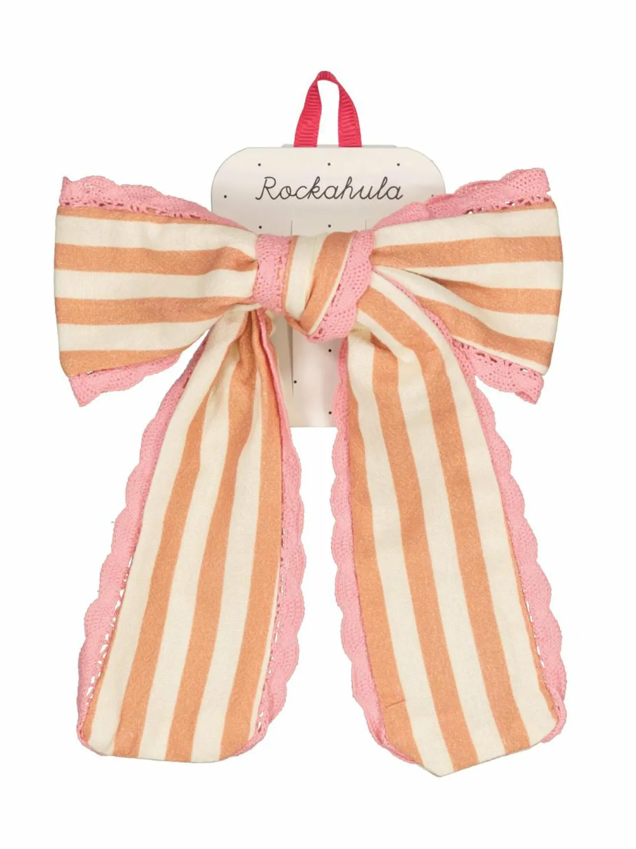 Rockahula Stripy Scallop Long Bow -hiusklipsi^ Korut & Hiuskoristeet