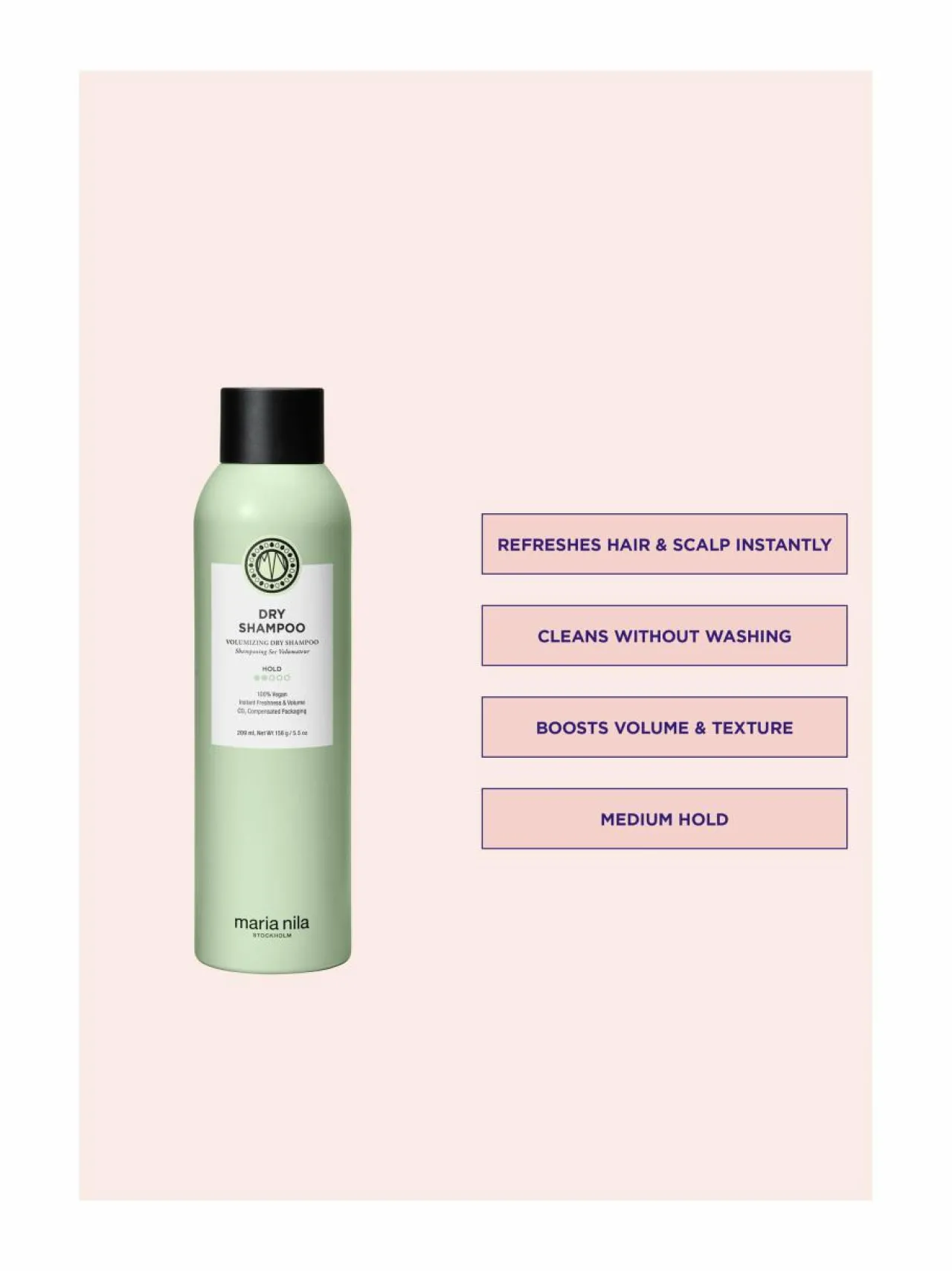 Muotoilu & Viimeistely<Maria Nila Style & Finish Dry Shampoo -kuivashampoo 250 ml