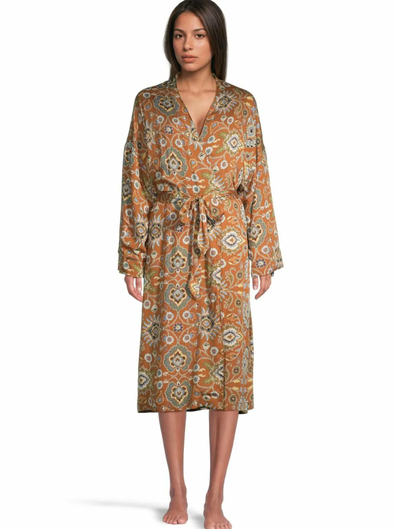 Yö- & Oloasut<A+more Sugar Kimono -aamutakki BROWN