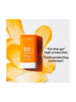 Aurinkotuotteet<Clarins Sun Face Invisible sun care stick spf50 -aurinkosuojapuikko
