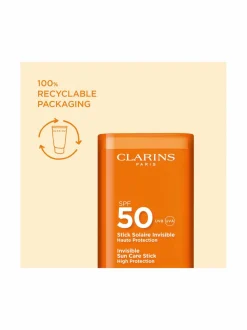 Aurinkotuotteet<Clarins Sun Face Invisible sun care stick spf50 -aurinkosuojapuikko